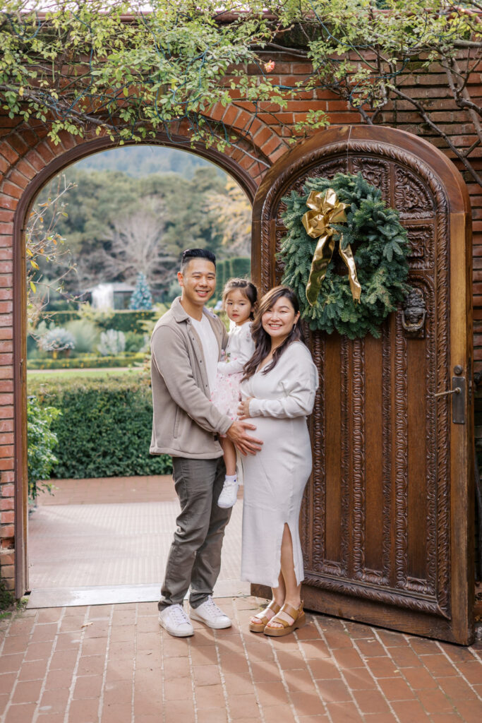 maternity photography session at Filoli in Woodside